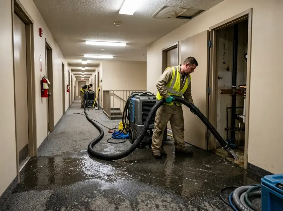 multi-unit-apartment-hallway-f-005 — frequently asked questions, Emergency Burst Pipe Water Extraction & Removal in Corcoran…
